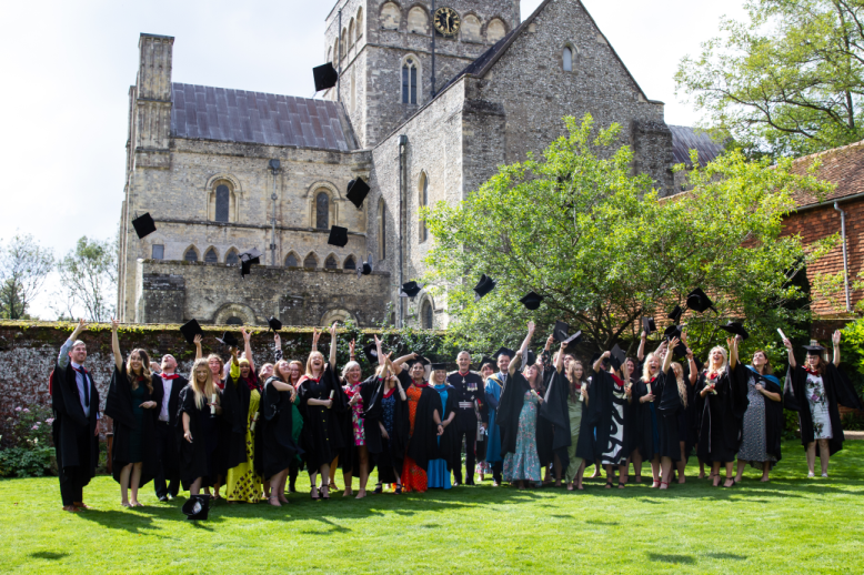 Image of students graduating at the Hospital of St Cross in Winchester